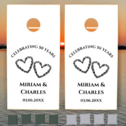Noms de couple Coeur 50e anniversaire Mariage Cade