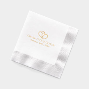 Noms de couple de coeurs entrelacés simples Date R