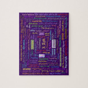 noms de puzzle de Dieu avec l'étain