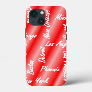 Noms des villes - USA - coque iphone