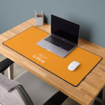 Noms personnalisés moderne orange minimaliste