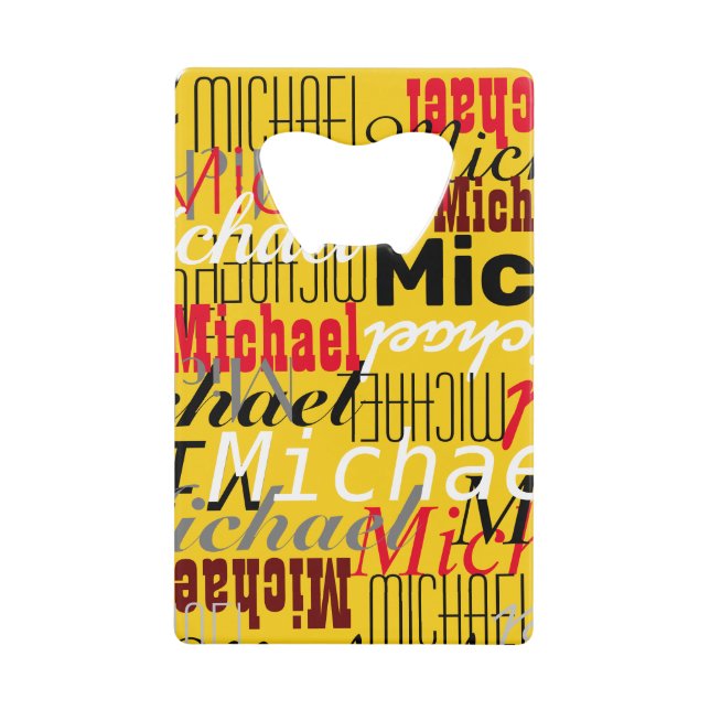 Noms superposés Jaune (Devant)