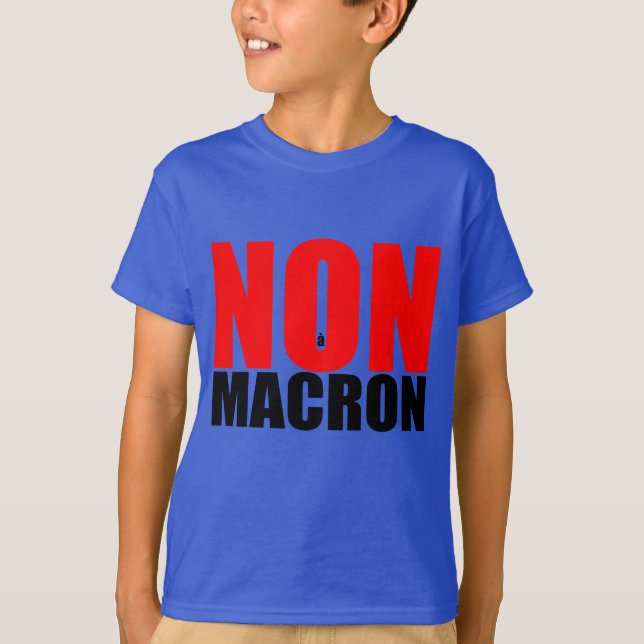 NON à MACRON T-Shirt (Vorderseite)