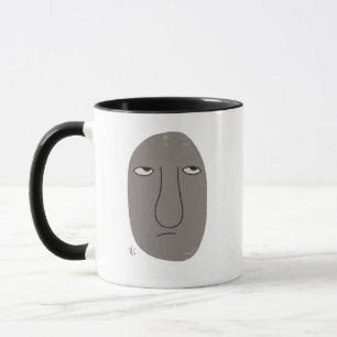 Non Amusé Cartoon Face Café Mug