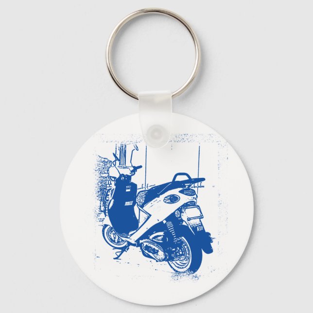 Non Apparel Blue Buddy Scooter Schlüsselanhänger (Vorderseite)