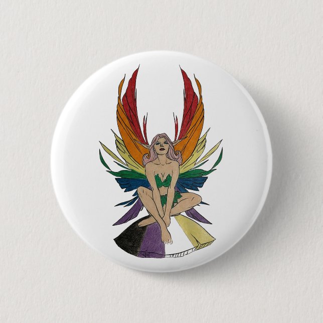Non-binary Faerie Button (Vorderseite)