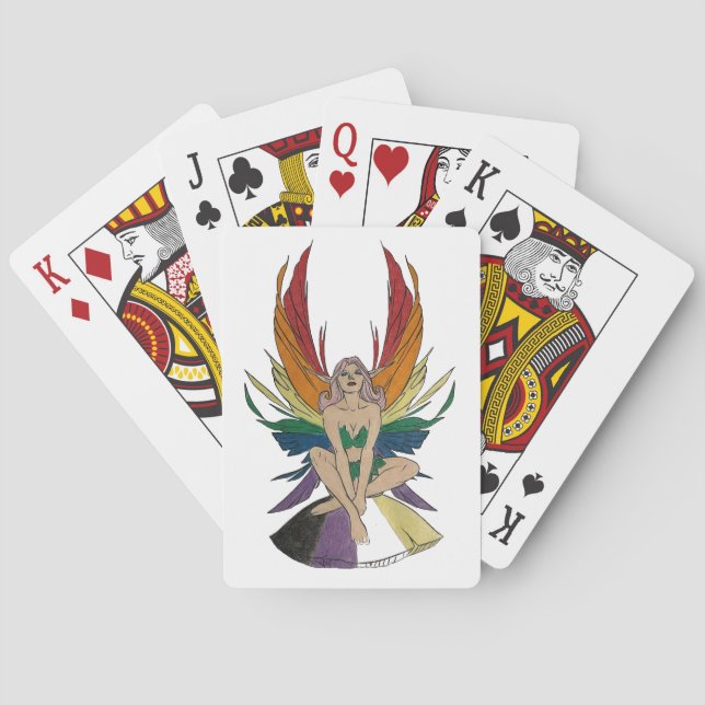 Non-binary Faerie Spielkarten (Rückseite)