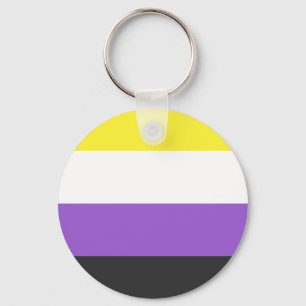 Non-Binary Flag Keyring Schlüsselanhänger