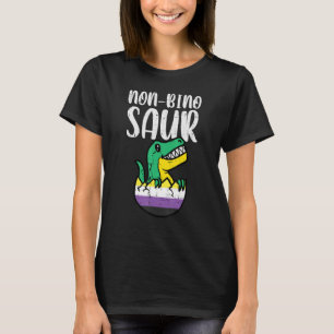 Non-Bino Saur Nonbinary Dinosaurier Trex Enby Nb P T-Shirt