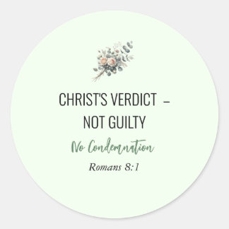Non coupable en Christ – Autocollant d'affirmation