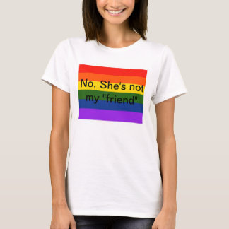 Non, elle n'est pas mon T-shirt lesbien de "ami"