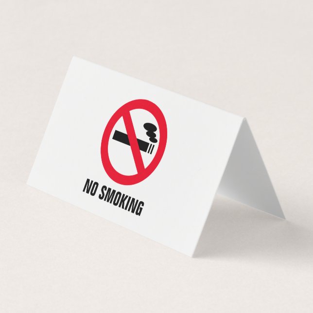 Non fumeur petit carte de visite plié (Devant)