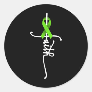 Non-hodgkin-Lymphom Krebs Glaubenskrebs Runder Aufkleber