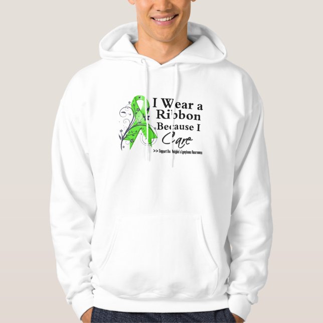 Non-Hodgkins Lymphom-Band, weil ich mich Hoodie (Vorderseite)