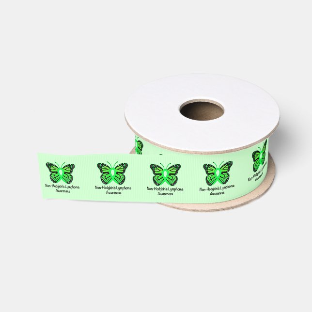 Non-Hodgkins Lymphom-Bewusstseins-Schmetterling Ripsband (Spule)