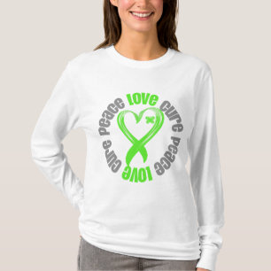 Non-Hodgkins Lymphom-FriedensLiebe-Heilungs-Band T-Shirt