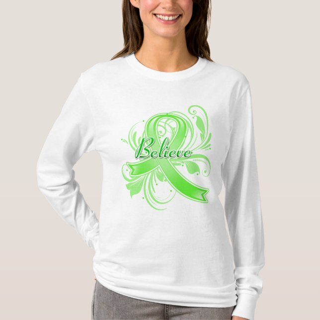 Non-Hodgkins Lymphom glauben blühen Band T-Shirt (Vorderseite)