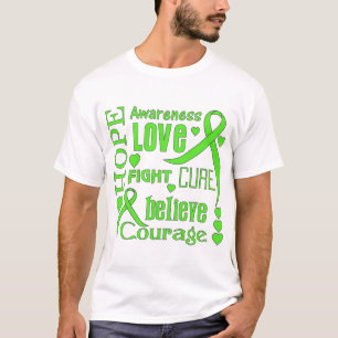 Non-Hodgkins Lymphom-Hoffnung fasst Collage ab T-Shirt