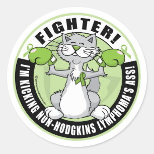 Non-Hodgkins Lymphom-Kämpfer Runder Aufkleber