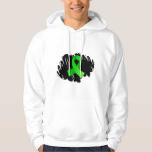 Non-Hodgkins Lymphom-Limones grünes Band mit Scri Hoodie