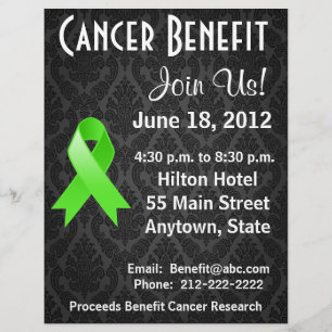 Non-Hodgkins Lymphom Personalisiert Benefit Flyer