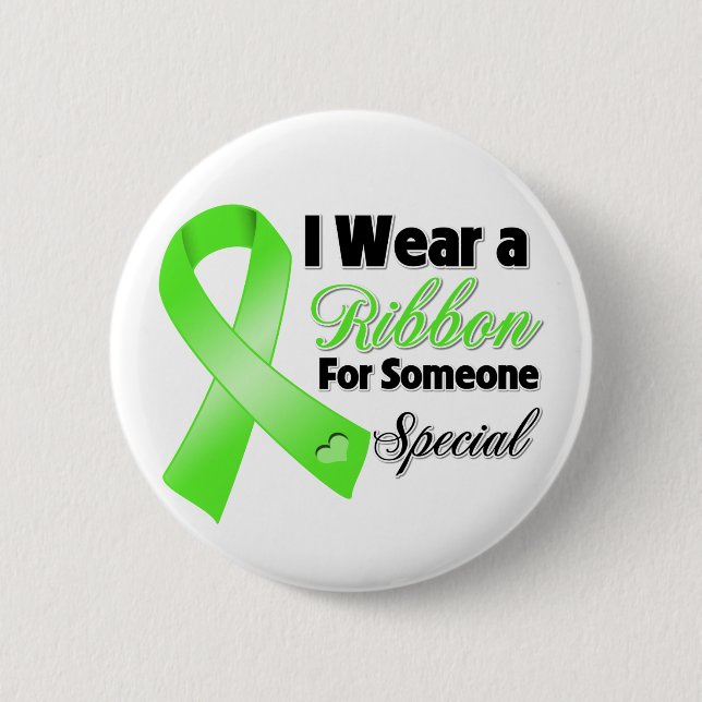 Non-Hodgkins Lymphom Ribbon Jemand Besonderes Button (Vorderseite)