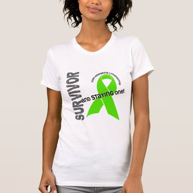 Non-Hodgkins Lymphom-Überlebender T-Shirt (Vorderseite)
