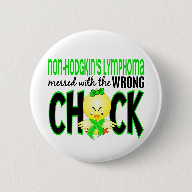 Non-Hodgkins Lymphom verwirrt mit dem falschen Button (Vorderseite)