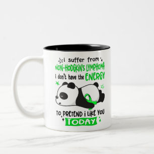 Non-Hodgkin's Lymphoma Awareness Month Ribbon Gesc Zweifarbige Tasse
