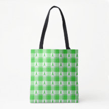 Non-Hodgkin's Lymphoma Awareness Plaid Lime Green