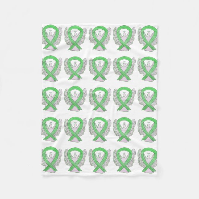 Non-Hodgkin's Lymphoma Awareness Ribbon Blankets Fleecedecke (Vorderseite)