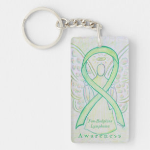 Non-Hodgkins Lymphoma Awareness Ribbon Schlüsselan Schlüsselanhänger