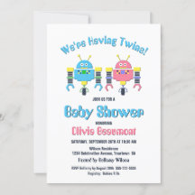Non-Identical-Twin-Babys Robot-Babydusche