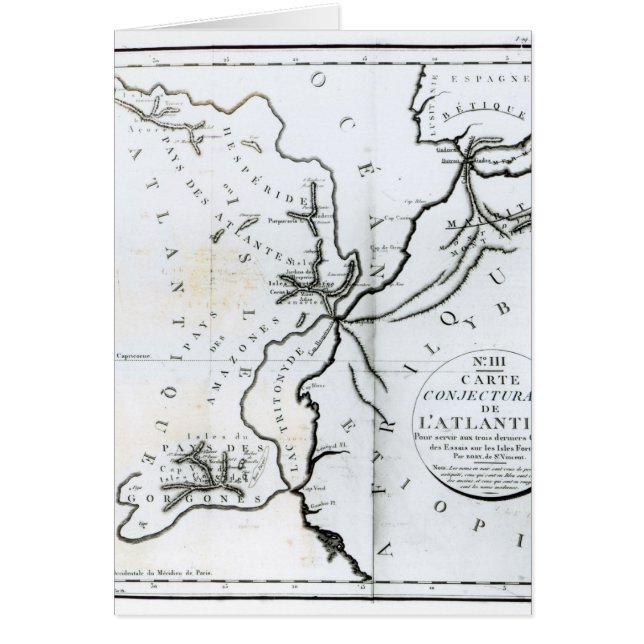 Non III carte conjecturale de l'île de (Devant)