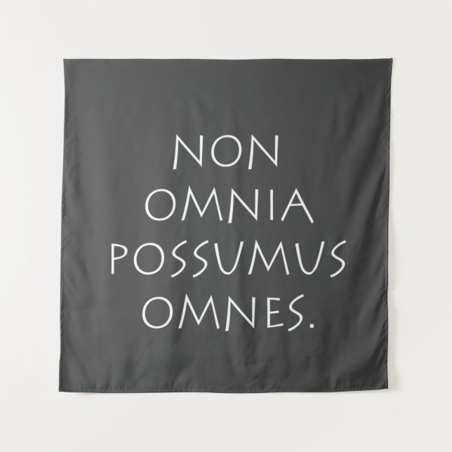 Non Omnia Possumus Omnes Wandteppich (Vorderseite)