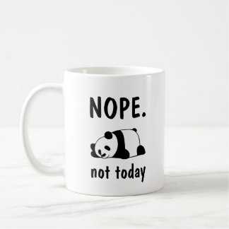 Non Pas Aujourd'Hui Lazy Panda Tee Café Mug