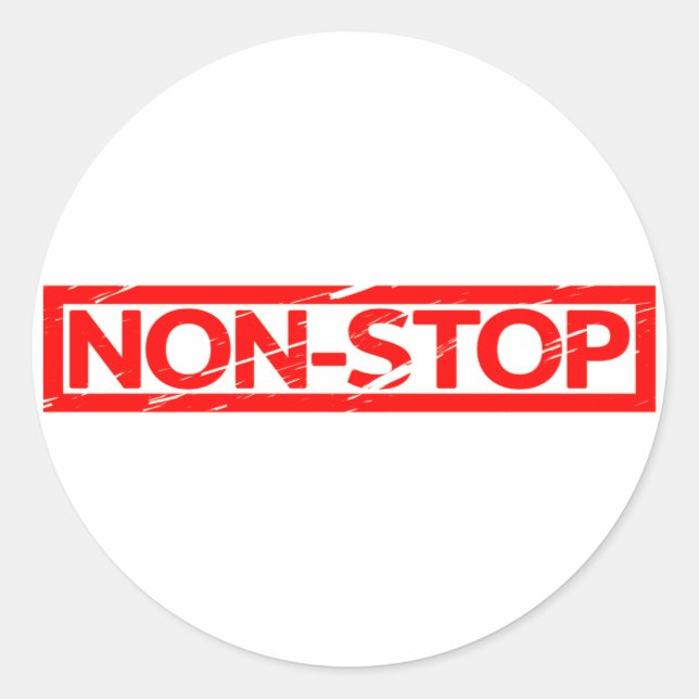 Non-stop-Briefmarke Runder Aufkleber (Vorderseite)