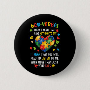 Non-verbyl ist nicht Gemein, dass ich nichts zu sa Button