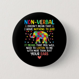 Non-verbyl ist nicht Gemein, dass ich nichts zu sa Button