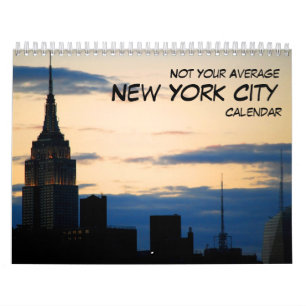 Non votre calendrier moyen de New York City