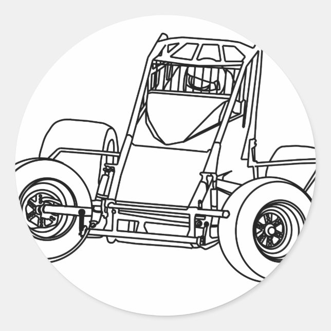 non wing1.ai runder aufkleber (Vorderseite)