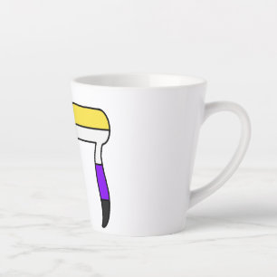 Nonbinäre Pride-Flagge Chai Milchtasse