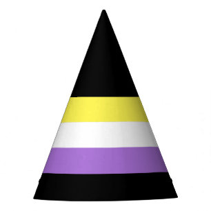 Nonbinäre Pride-Flagge Partyhütchen
