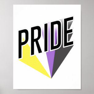 Nonbinärer Pride Burst Poster