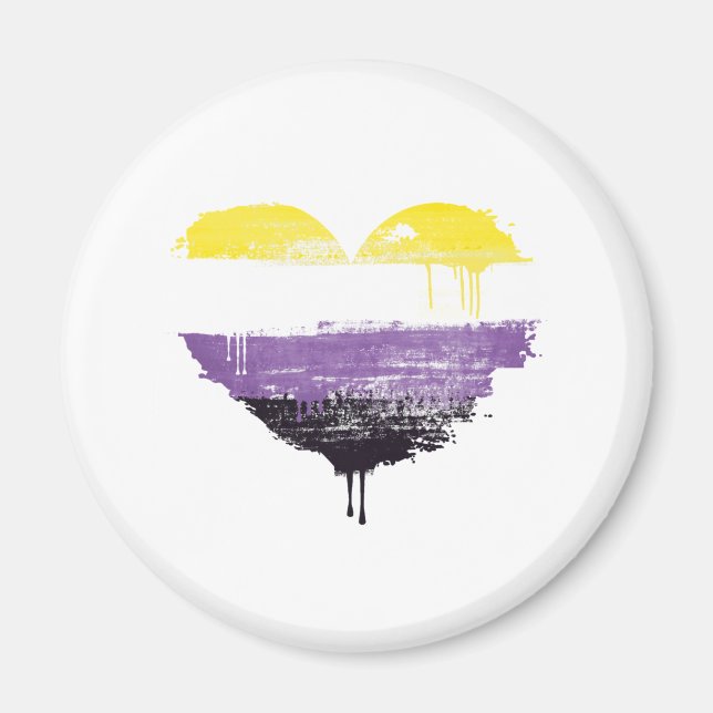 NONBINÄRHERZ MAGNET (Vorne)