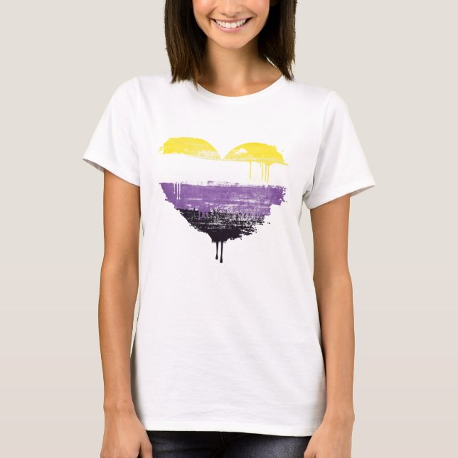 NONBINÄRHERZ T-Shirt (Vorderseite)