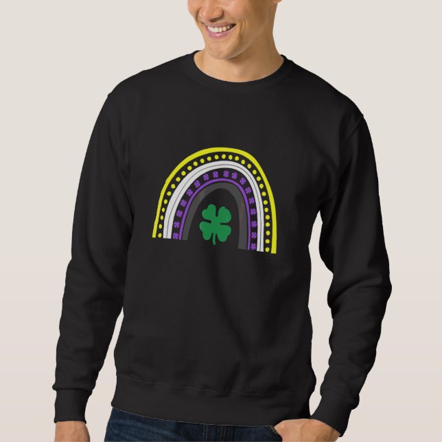 Nonbinary and Genderqueer St Patrick's Day Sweatshirt (Vorderseite)