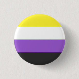 Nonbinary Flaggenknopf Button