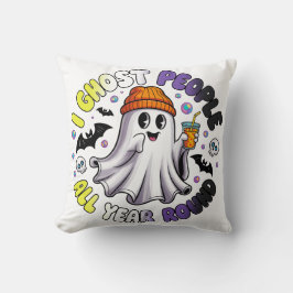 Nonbinary Funny Halloween - Ich Ghost People Kissen