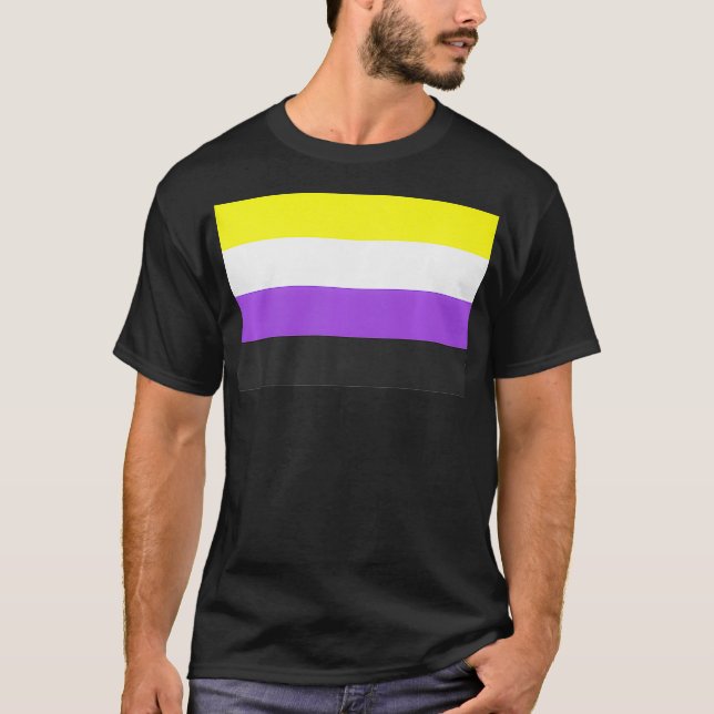 Nonbinary Pride Flag Premium  T-Shirt (Vorderseite)